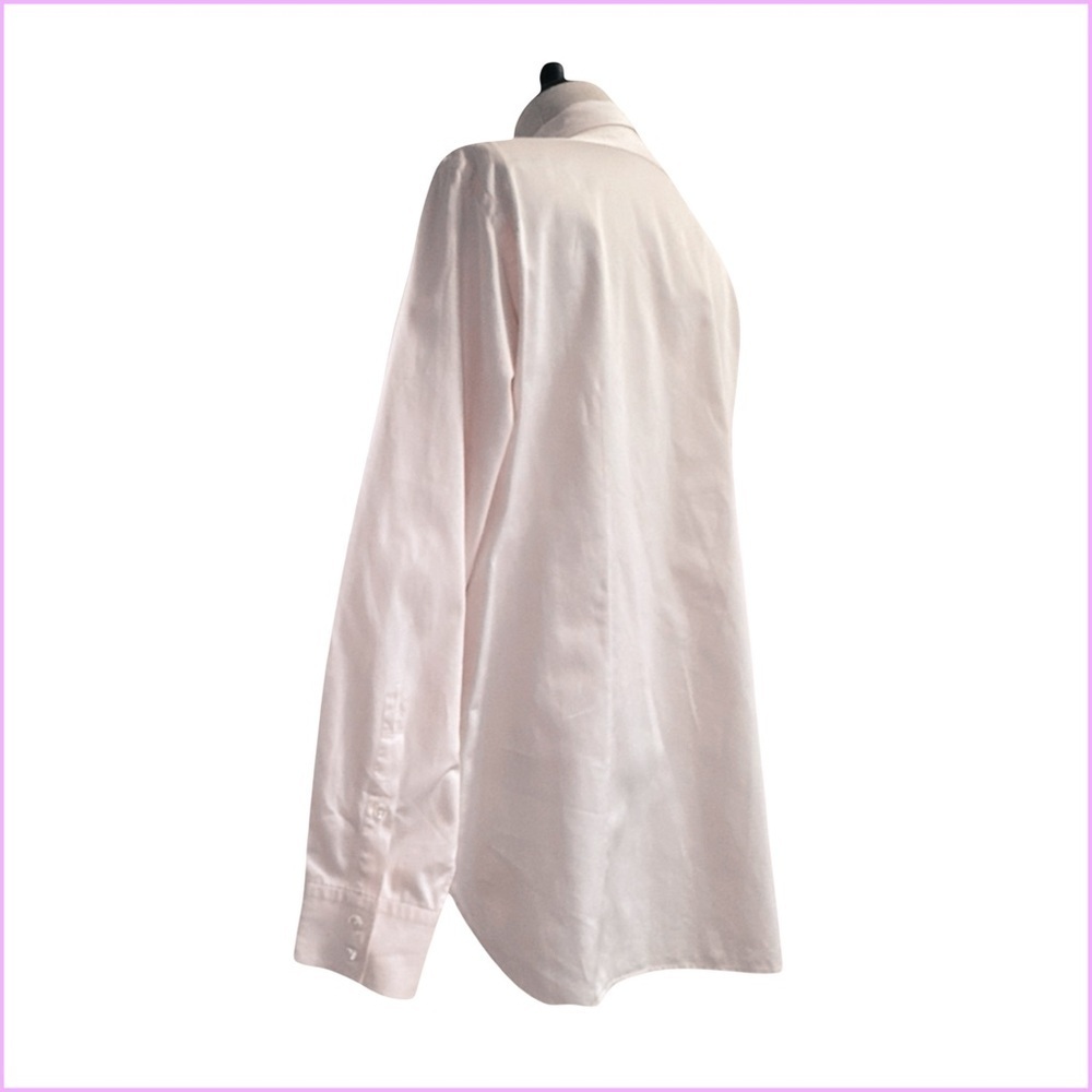 Brioni Men’s Pure Cotton Dress Shirt. Pink. 44” x 17.5” - Picture 5 of 10